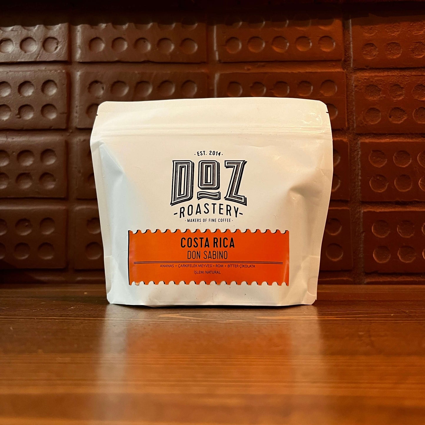 Doz Roastery Costa Rica Don Sabino MicroMill coffee bag with pineapple passionfruit rum dark chocolate notes.