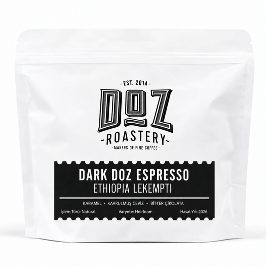 Dark Doz Espresso — Ethiopia Lekempti koyu kavrum espresso kahve paketi